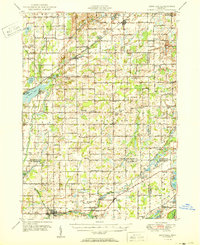 Download a high-resolution, GPS-compatible USGS topo map for Leonidas, MI (1950 edition)