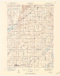 preview thumbnail of historical topo map of Kalamazoo County, MI in 1950