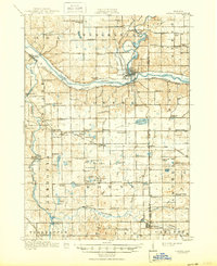 1918 Map of Lowell, 1950 Print