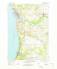 1959 Map of Ludington, MI, 1979 Print