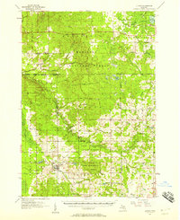 Download a high-resolution, GPS-compatible USGS topo map for Luther, MI (1958 edition)