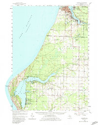 Download a high-resolution, GPS-compatible USGS topo map for Manistee, MI (1983 edition)