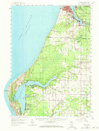 Download a high-resolution, GPS-compatible USGS topo map for Manistee, MI (1971 edition)