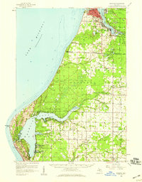 Download a high-resolution, GPS-compatible USGS topo map for Manistee, MI (1959 edition)