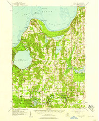 Download a high-resolution, GPS-compatible USGS topo map for Maple City, MI (1958 edition)
