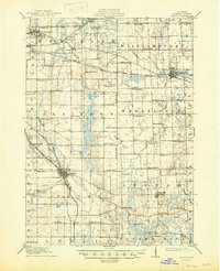 1911 Map of Mason, 1947 Print