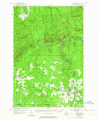 preview thumbnail of historical topo map of Ontonagon County, MI in 1956