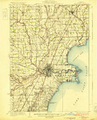 preview thumbnail of historical topo map of Macomb County, MI in 1929