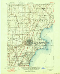 Download a high-resolution, GPS-compatible USGS topo map for Mt Clemens, MI (1950 edition)