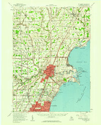 Download a high-resolution, GPS-compatible USGS topo map for Mt Clemens, MI (1959 edition)