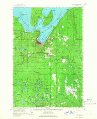 Download a high-resolution, GPS-compatible USGS topo map for Munising, MI (1966 edition)