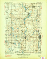 1930 Map of Niles, 1950 Print