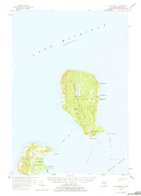 Download a high-resolution, GPS-compatible USGS topo map for North Manitou, MI (1976 edition)