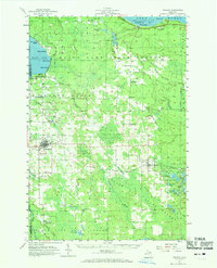 Download a high-resolution, GPS-compatible USGS topo map for Onaway, MI (1969 edition)