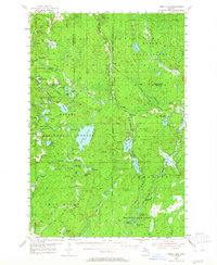 preview thumbnail of historical topo map of Iron County, MI in 1954