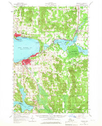 Download a high-resolution, GPS-compatible USGS topo map for Petoskey, MI (1966 edition)