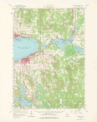 1958 Map of Alanson, MI, 1966 Print