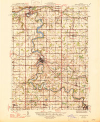 Download a high-resolution, GPS-compatible USGS topo map for Portland, MI (1946 edition)