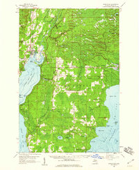 Download a high-resolution, GPS-compatible USGS topo map for Rapid River, MI (1960 edition)