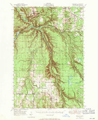 1949 Map of Ontonagon County, MI, 1971 Print