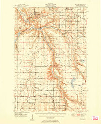 preview thumbnail of historical topo map of Rockland, MI in 1951