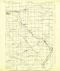 1906 Map of Romulus, 1926 Print