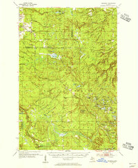 Download a high-resolution, GPS-compatible USGS topo map for Rousseau, MI (1956 edition)