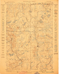1899 Map of Dickinson County, MI