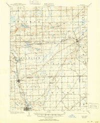 1906 Map of Saline, 1950 Print