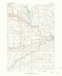 1934 Map of Midland County, MI, 1965 Print