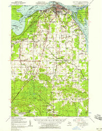 1951 Map of Sault Ste. Marie, 1958 Print
