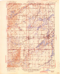 Download a high-resolution, GPS-compatible USGS topo map for Schoolcraft, MI (1944 edition)