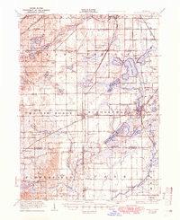 Download a high-resolution, GPS-compatible USGS topo map for Schoolcraft, MI (1950 edition)
