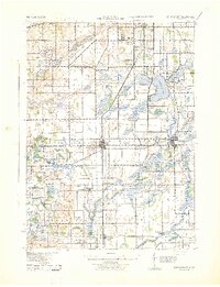 preview thumbnail of historical topo map of Schoolcraft, MI in 1943