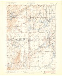preview thumbnail of historical topo map of Schoolcraft, MI in 1922