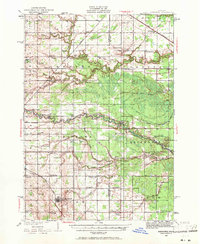 1930 Map of Midland County, MI, 1971 Print