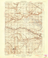 preview thumbnail of historical topo map of Shepherd, MI in 1936