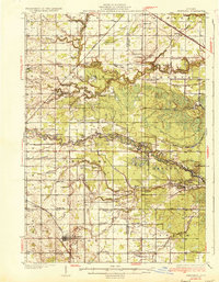 preview thumbnail of historical topo map of Shepherd, MI in 1936