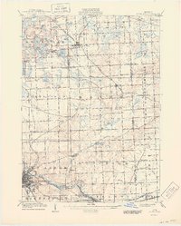 1906 Map of South Lyon, 1944 Print