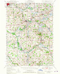 1948 Map of Spring Arbor, 1967 Print
