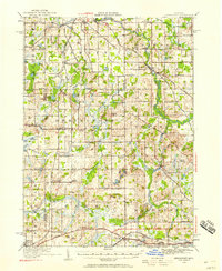1919 Map of Springport, 1958 Print