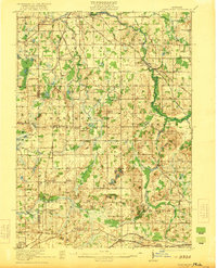 preview thumbnail of historical topo map of Springport, MI in 1921