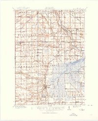1917 Map of St. Charles, 1950 Print