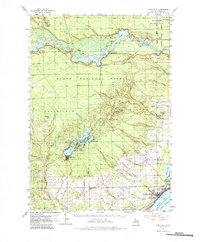 1959 Map of Tawas City, MI, 1988 Print