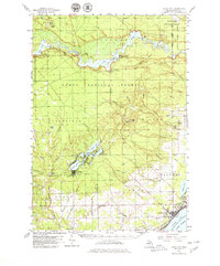 preview thumbnail of historical topo map of Tawas City, MI in 1959