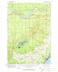 1959 Map of Tawas City, MI, 1973 Print