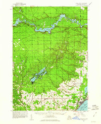 1959 Map of Tawas City, MI, 1960 Print