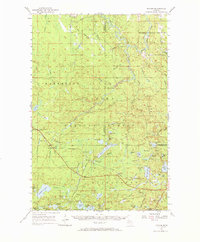 preview thumbnail of historical topo map of Gogebic County, MI in 1952