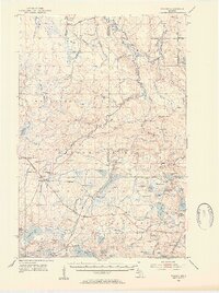 preview thumbnail of historical topo map of Gogebic County, MI in 1952