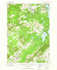 1956 Map of Thompsonville, MI, 1966 Print